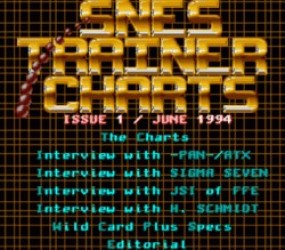 SNES Trainer Charts (PD) Rom